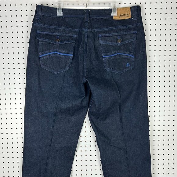 Akademiks Blue Wide Leg Denim Jeans Sz 40x30 Y2K Hip Hop Streetwear Skate‎ Baggy - Picture 2 of 7